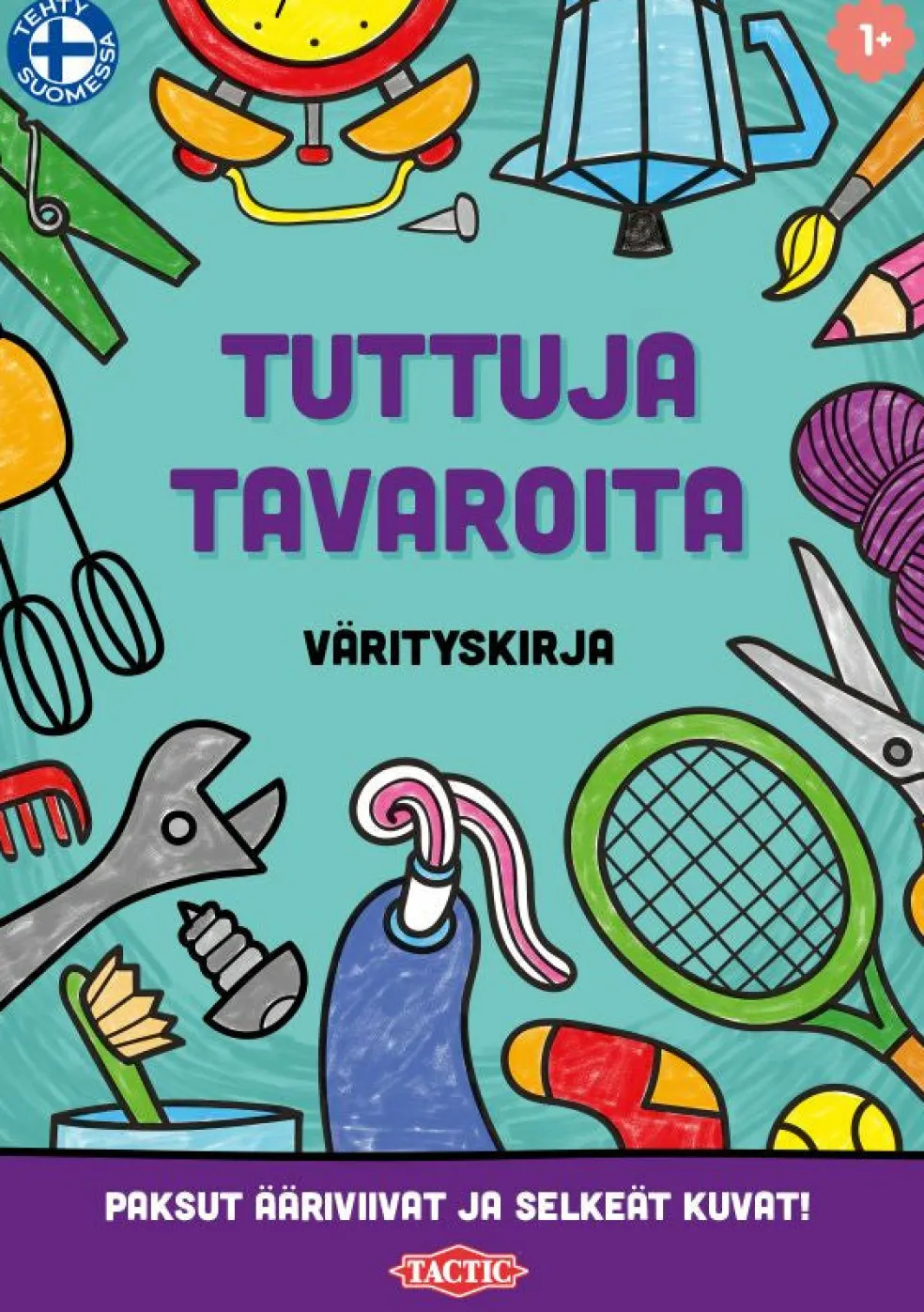 Tuttuja tavaroita värityskirja