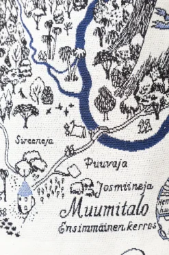 Tyynynpäällinen Muumilaakson kartta, 34 x 47 cm