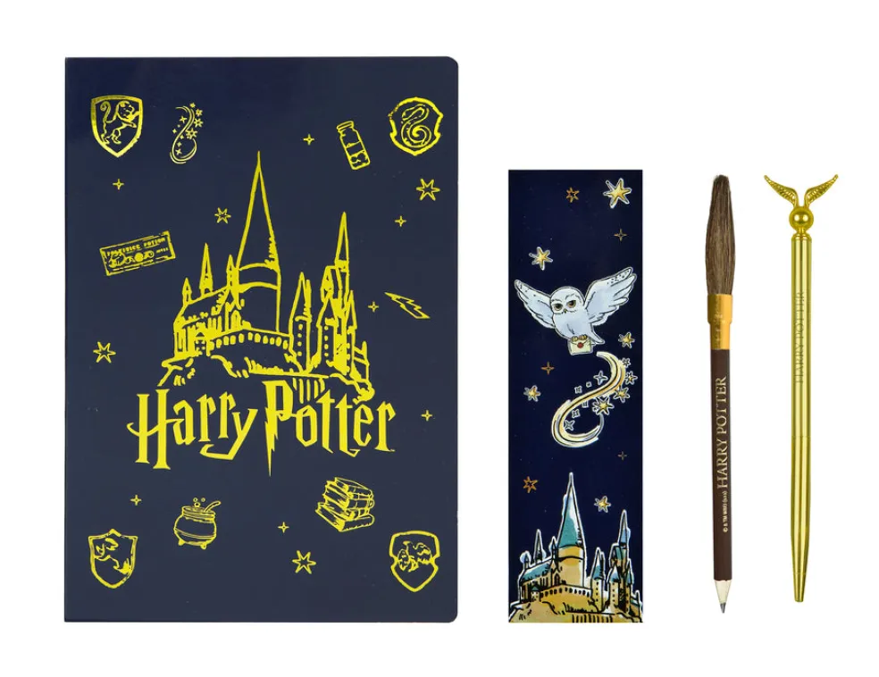 Viisiosainen Harry Potter -lahjasetti kirjaboksissa