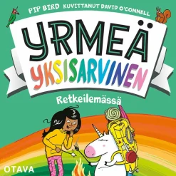 Yrmeä yksisarvinen retkeilemässä